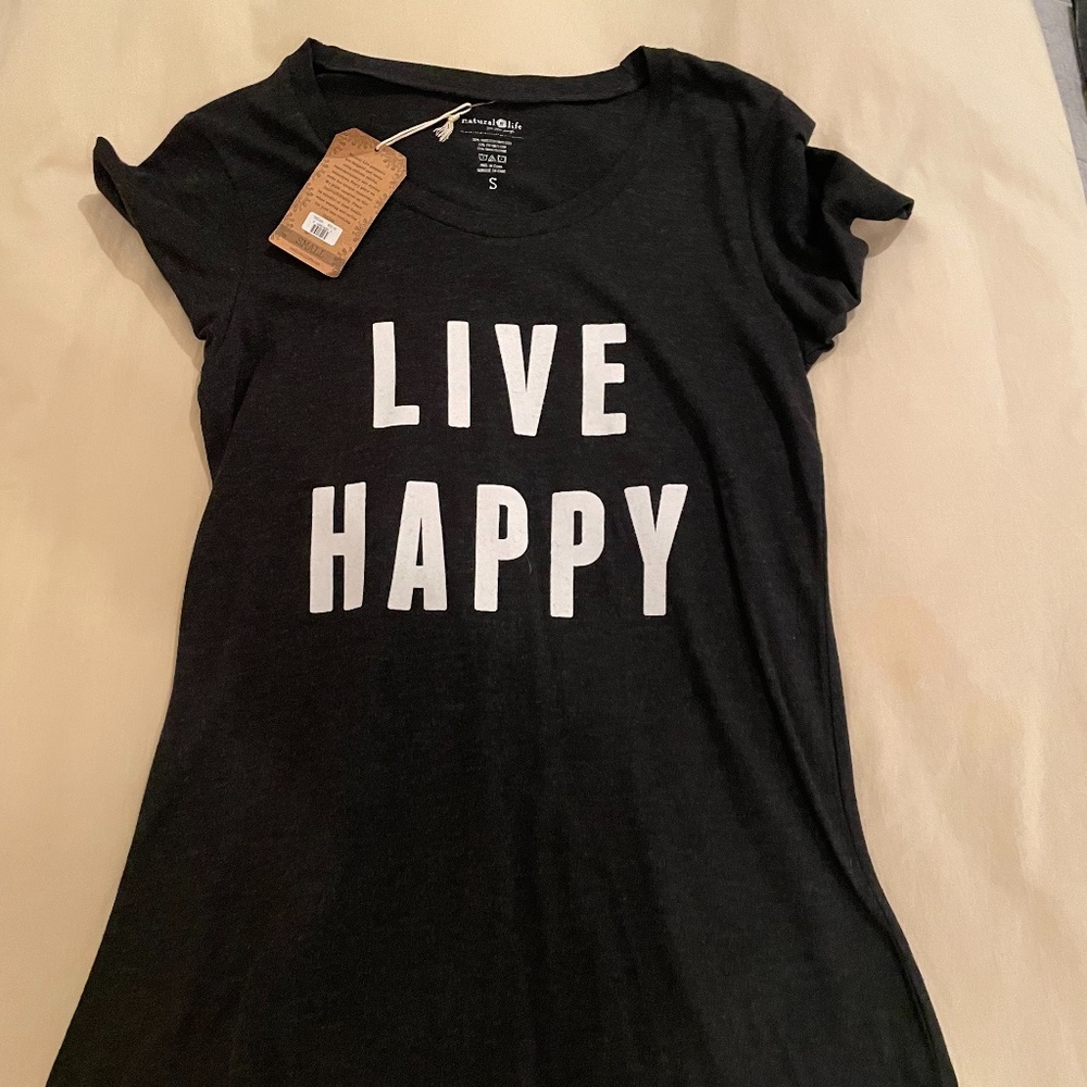 Live Happy Natural Life T Shirt
